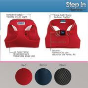 Ancol Viva Nylon Step In Comfort Mesh Harness Red Medium